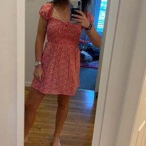 Smocked floral dress